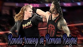 Ronda rousey vs Roman Reigns full match highlights [upl. by Acinad217]