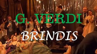 BRINDISI BRINDIS  La Traviata  G Verdi ITALIANOESPAÑOL [upl. by Jolee505]