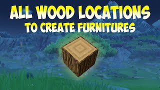 All Wood Locations  Genshin Impact [upl. by Aronson]