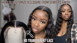 Detailed How To Pluck A 5x5 Closure Wig Beginner Friendly  Crimps amp Install ft Alipearl Hair [upl. by Lock]