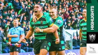 Highlights  Northampton Saints v Newcastle Falcons [upl. by Merrily]