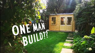 TINY LOG CABIN KIT  FULL DIY BUILD Dunster House  how to [upl. by Kwei781]