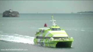 Isle of Wight Ferries Wightlink Fast Cat and Hovercraft [upl. by Eliason]