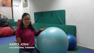 7 ways to use Therapy Ball with Children at Home [upl. by Atinahc]