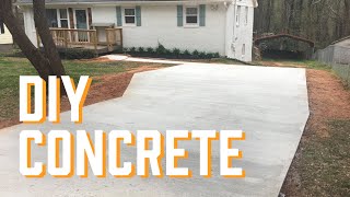 DIY Cement Driveway [upl. by Boles]