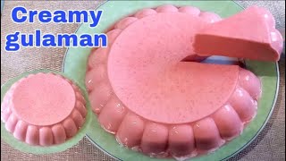 CREAMY GULAMANSimple amp easy dessert jelly recipe [upl. by Gavrila17]