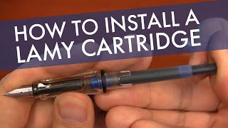 How to Install a LAMY Ink Cartridge [upl. by Jory]