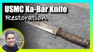 USMC KaBar Knife Restoration [upl. by Bradwell]