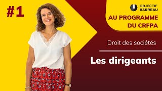 Droit des sociétés  1 Les dirigeants [upl. by Gerrie]