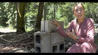 Improved Rocket Stove  Cinder Blocks EASY [upl. by Preciosa131]