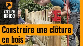 Construire une clôture en bois [upl. by Ecenaj338]