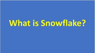 What is Snowflake  Snowflake Cloud Data Warehouse Database [upl. by Viole]