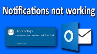 How To Fix Outlook Mail Notification Popup Not Working [upl. by Aimac]