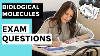 A level Biology Exam questions  Questions amp worked answers Model answers for Biological Molecules [upl. by Leroy]