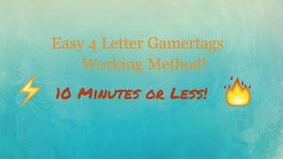 How to find 4 letter gamertags  XBOX [upl. by Akienom]