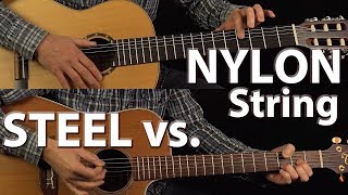 Steel Vs Nylon String Guitars [upl. by Maze387]