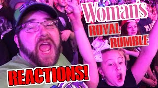 WWE Womens ROYAL RUMBLE MATCH REACTIONS Ronda Rousey Makes WWE DEBUT [upl. by Artekal]