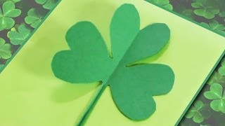 How to Make a Paper ShamrockClover [upl. by Lered832]