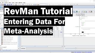 RevMan Tutorial  Entering Data For MetaAnalysis [upl. by Ereveneug]