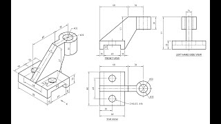 Orthographic Projection  Engineering drawing  Technical drawing [upl. by Wilburt]