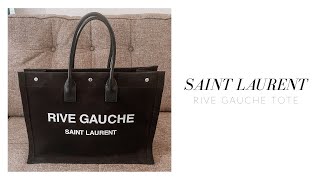 Saint Laurent Rive Gauche Tote Review  Pros amp Cons  What Fits [upl. by Alsworth]