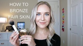 HOW TO BRONZE FAIR SKIN  Easy Tips amp Tricks [upl. by Oner]