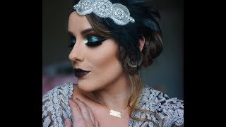 1920s FLAPPER GIRL MAKEUP [upl. by Dnalevelc19]