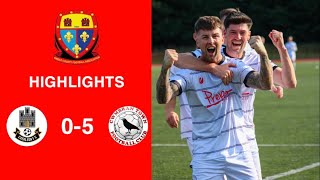 Caerleon 05 Cwmbrân Town  Gwent FA Senior cup  Quarter final highlights [upl. by Latsryk36]