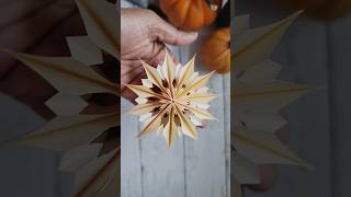 EASY PAPER SNOWFLAKE STEP BY STEP  DIY CAPTIVATING SNOWFLAKE CRAFT INCL ART [upl. by Rox]