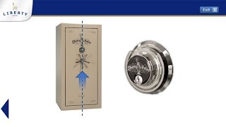 Liberty Safe  How to Operate Mechanical Lock with Key amp Centered Handle [upl. by Riccardo]