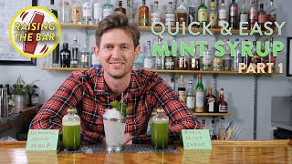 Quick amp Easy Mint Syrup Recipe for Cocktails Part 1  The Making [upl. by Colline432]