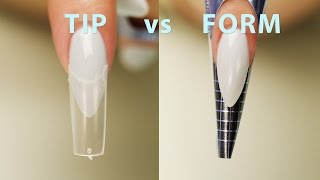 Nail Tips vs Nail Forms [upl. by Barr876]