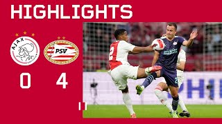 😤  Highlights Ajax  PSV  Johan Cruijff Schaal [upl. by Arehs]