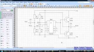 Черчение электрических схем по ГОСТ в Visio [upl. by Aivin]