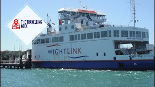 Wightlink Ferry departing Yarmouth IOW 2016 [upl. by Letnuahs]