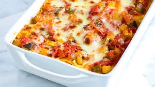 Easy Vegetable Lasagna Recipe  How to Make Fresh Vegetable Lasagna [upl. by Kliment780]