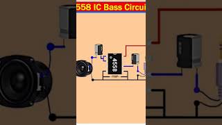 4558 IC Bass Circuit diagram [upl. by Diann]