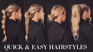 Easy Hairstyles You Can Actually Do Yourself [upl. by Eerahc959]