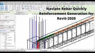 Autodesk Revit  2021  Naviate Rebar Tool  Generate Reinforcement [upl. by Eliseo]