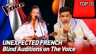 FRENCH songs in nonFrenchspeaking countries on The Voice  Top 10 [upl. by Nobile]