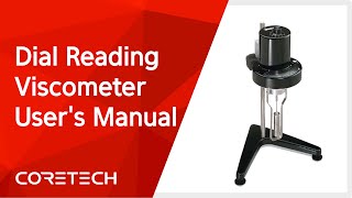 AMETEK BROOKFIELD Dial Reading Viscometer Users Manual ENG [upl. by Eula]