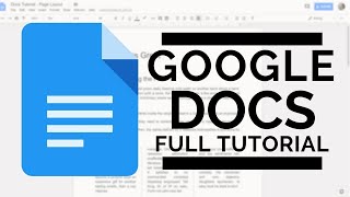 Google Docs  Full Tutorial [upl. by Mandal685]