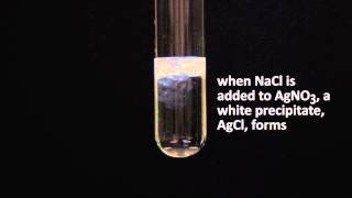 precipitation reaction AgNO3  NaCl [upl. by Lesab]