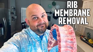 How to Remove Membrane From Ribs  Beginners Guide [upl. by Ellecrad]