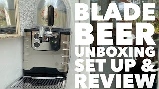 Heineken Blade Beer Dispenser Unboxing Set Up amp Review With Birra Moretti Keg [upl. by Hayimas946]