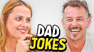 Dad Jokes  Dont laugh Challenge  Tim Vs Kat  Raise Your Spirits [upl. by Nilac919]