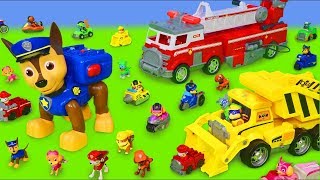 Psi Patrol zabawki  Chase cięzarówka strażak Marshall  Paw Patrol Toys [upl. by Martell]