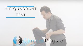 Hip Quadrant Test  Clinical Physio [upl. by Kenon]