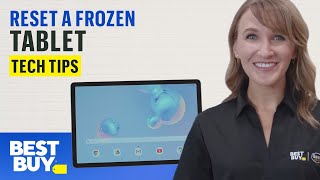 Reset Your Frozen Tablet  Tech Tips from Best Buy [upl. by Retnyw582]