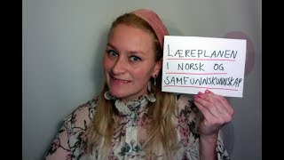 Video 541 Læreplanen i norsk og samfunnskunnskap [upl. by Seften]